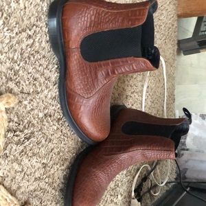 Dr. Martens brown croc Chelsea boots